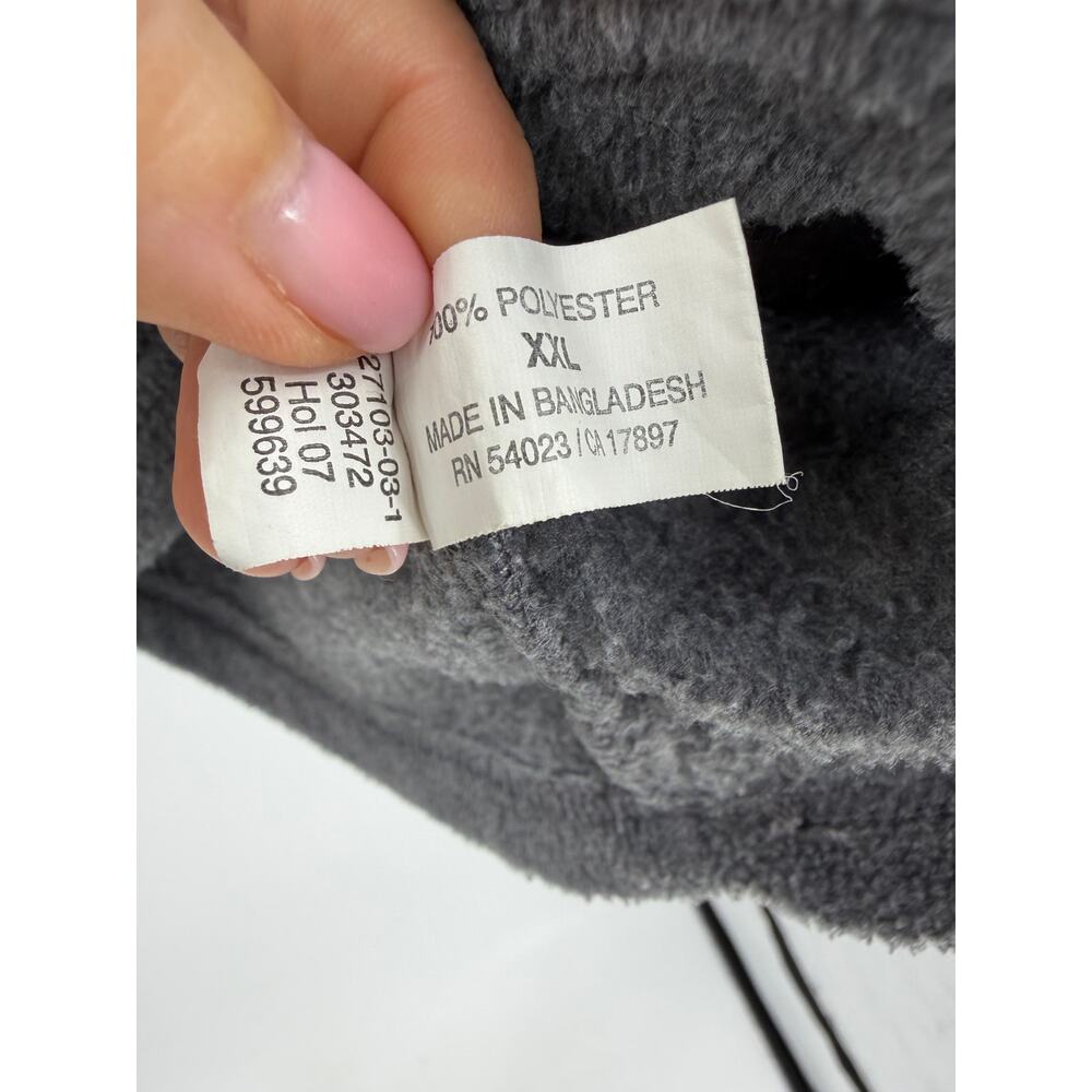 Y2K Old Navy Mens Fleece 1/4 Zip Pullover Sweatshirt Size 2X Gray Outdoor - Picture 6 of 9